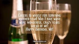 I have learned and accomplished a lot in 9 years. Cheers To Myself For Surviving Another Year May I Have Many More Wonderful Crazy Years Ahead Of Me Happy Birthday Me Hoopoequotes