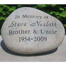 Memorial Personalized River Rock