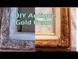 restoring wood frames diy antique gold
