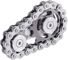 bike chain gear fidget spinner metal