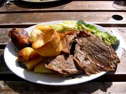Roast pork, on the other hand, comes with apple . British Cuisine Wikipedia