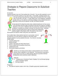 Substitute Teacher Feedback Report Form Effective