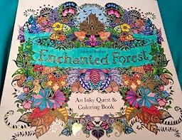 This stunning new coloring book by johanna basford takes readers on an inky quest through an enchanted forest to discover what lies in the castle at its heart. Enchanted Forest An Inky Quest Coloring Book By Johanna Basford
