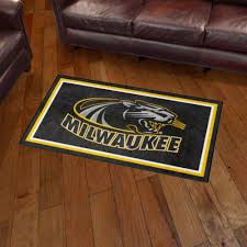 fanmats wisconsin milwaukee panthers 3ft x 5ft plush area rug