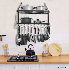 Wall Mounted Kitchen Hanging Pot Rack