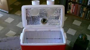 diy air cooler ice chest ac w extra