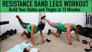 resistance band leg workout home