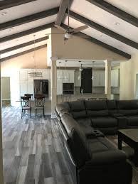 accenting a ceiling with exposed beams