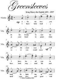 Greensleeves sheet music and lyrics. Amazon Com Greensleeves Easy Violin Sheet Music Ebook King Henry The Eighth Silvertonalities Kindle Store