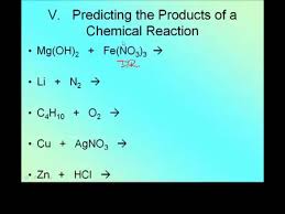 Balancing Reactions Predicting S