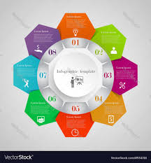 Infographic Circle Flowchart Template