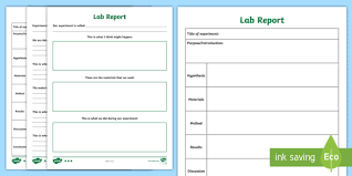 Science Lab Differentiated Writing Template Scientific
