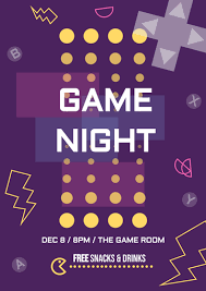 game night flyer flyer template