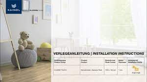 installation instructions kaindl