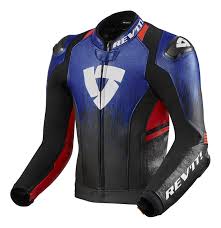 Revit Quantum 2 Leather Jacket Blue