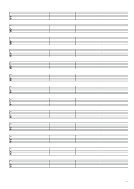 Staff Paper Blank Sheet Music Composition Manuscript Staff Paper