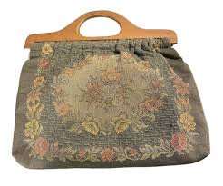 tapestry carpet bag in vine bags