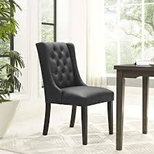 faux leather parsons dining chair