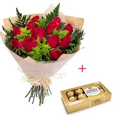 Amor e gratidão em cada pétala! Lindos Buques De Flores Com Chocolate Capri Flores Online 41 3015 2474
