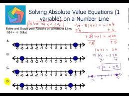 Solving Absolute Value Equations 1