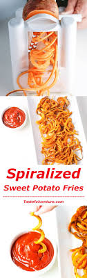 spiralized sweet potato fries