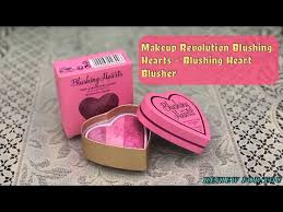 makeup revolution blushing heart