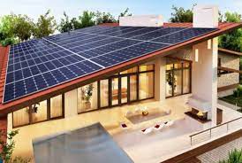 Solar Panels On A Patio Roof