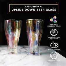 Beer Glasses Insulated Upside Down