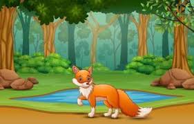 fox cartoon vector art icons and