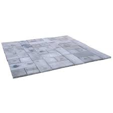 Rundle Stone Gray Concrete Patio On A Pallet Paver Kit