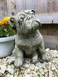 British Bulldog Stone Statue Burgess