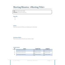 Meeting Minutes Sample How To Write Useful Meeting Minutes