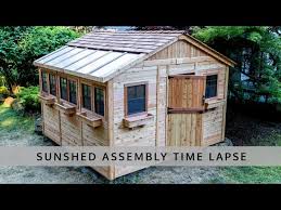 12x12 Cedar Sunshed Kit Time Lapse