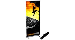 roll up banners roll screen solid