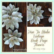 book page flowers
