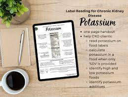 labeling reading for ckd potium