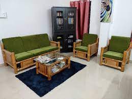 bamboo living room sofa set for