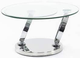 Chrome Rotating Coffee Table