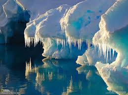 beautiful water snow ice icicles