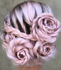 This flower braid hairstyle is perfect for valentine's day or any other special occasion. Braided Flower Hairstyles Take Over Instagram Teen Vogue