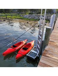 floating double kayak launch stow
