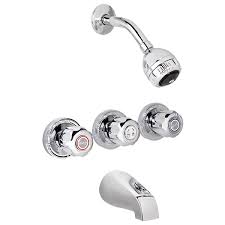 To locate a local source for delta handles, visit your licensed professional plumbing contractor or delta showroom. Bathtub Shower Faucet Trim 3 Handle Polished Chrome 3060t