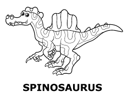 The spinosaurus dinosaur lived 100 million years ago and it's name means 'spine lizard'. Dinosaur Coloring Pages 120 Free Coloring Pages