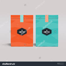 Two Color Package Design Mock Up Template Cafe And