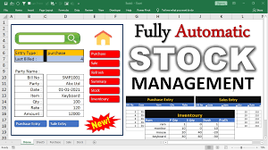 stock inventory management in excel
