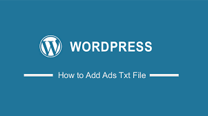 how to add ads txt file in wordpress