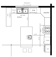 Free Editable Kitchen Layouts