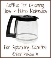 coffee pot cleaning tips home