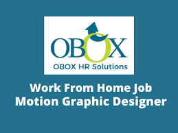 work from home job for motion graphic