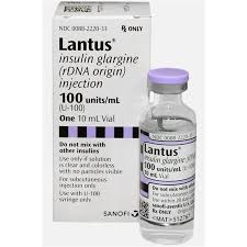 lantus insulin glargine injection 100